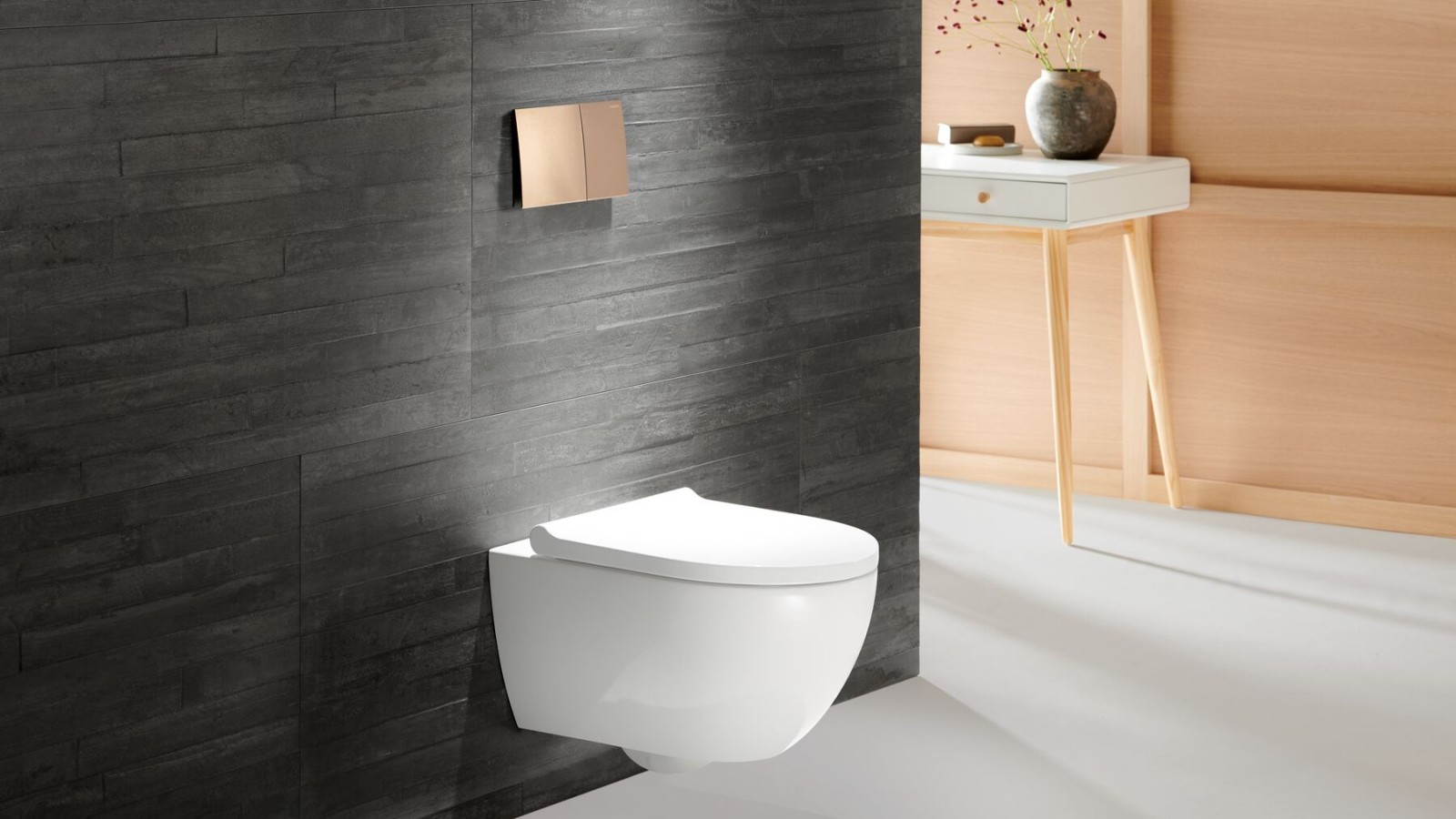Geberit Acanto WC roosast kullast Geberit Sigma70 loputusplaadiga Geberit Acanto WC roosast kullast Geberit Sigma70 loputusplaadiga