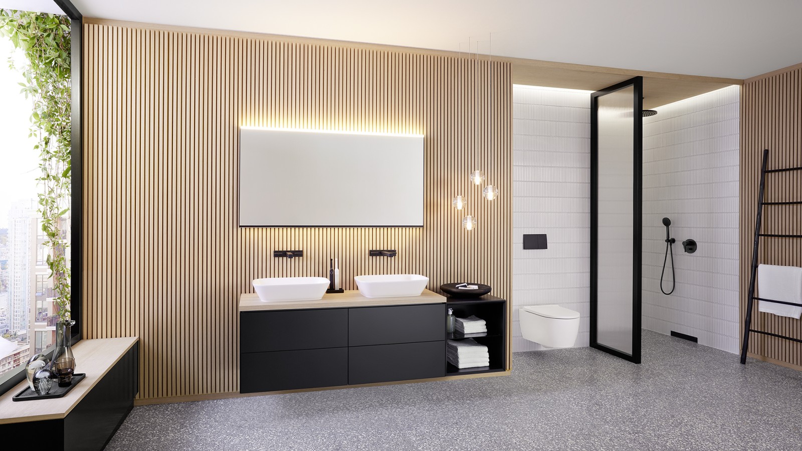 Geberit ONE vannitoa seeria Option Plus peegliga