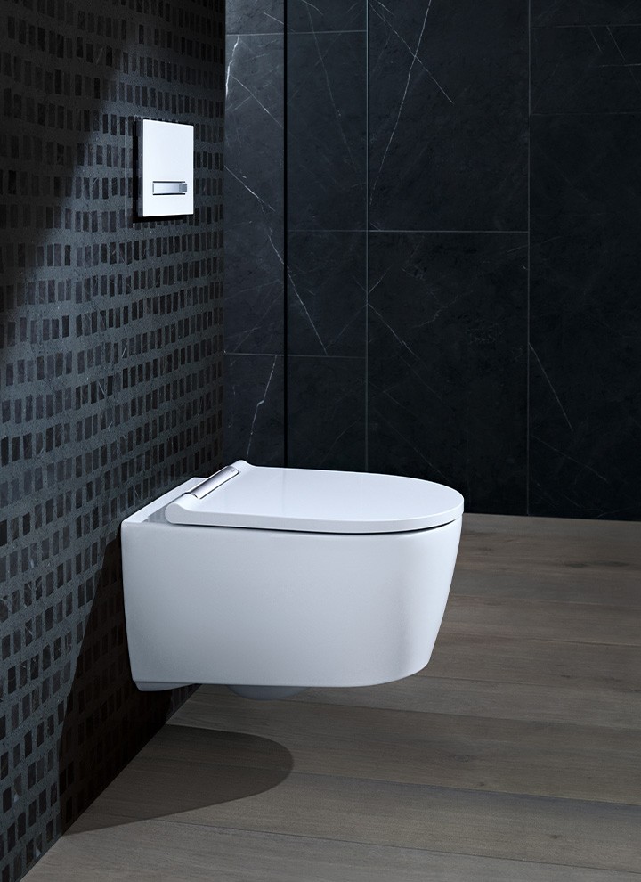 Seinapealne WC-pott vannitoa harmooniliseks kujundamiseks