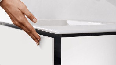Geberit ONE-i valamu ruumisäästliku süsteemiga