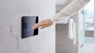 Geberit Sigma80 täiturplaat, kandiline, puutevaba loputusajamiga