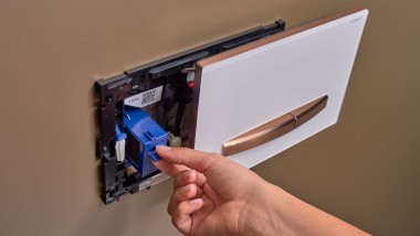 Geberit Sigma50 täiturplaat, kandiline, lõhnaeemaldusseadmega
