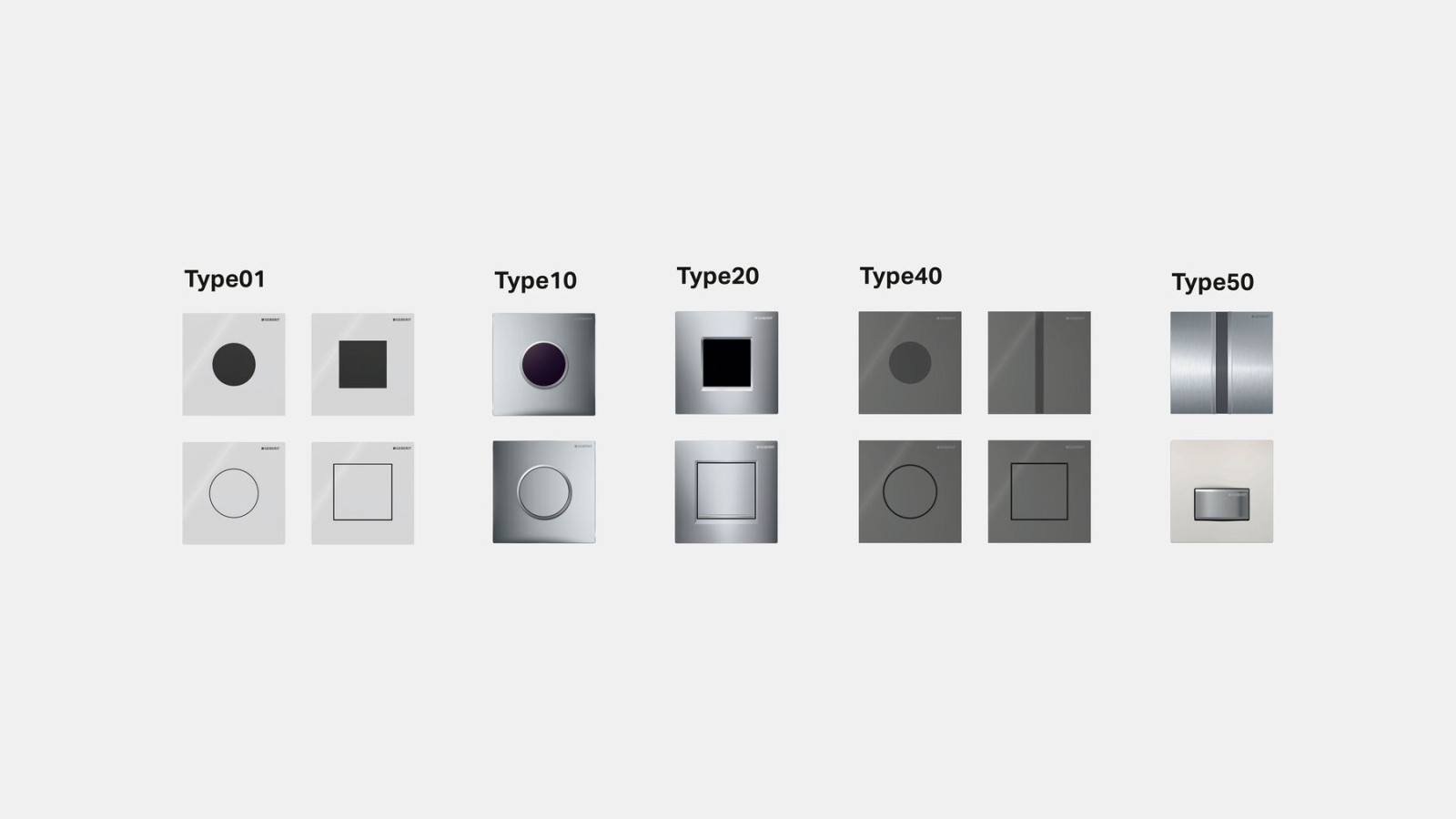 Geberit'i katteplaatide ülevaade Geberit'i katteplaatide ülevaade