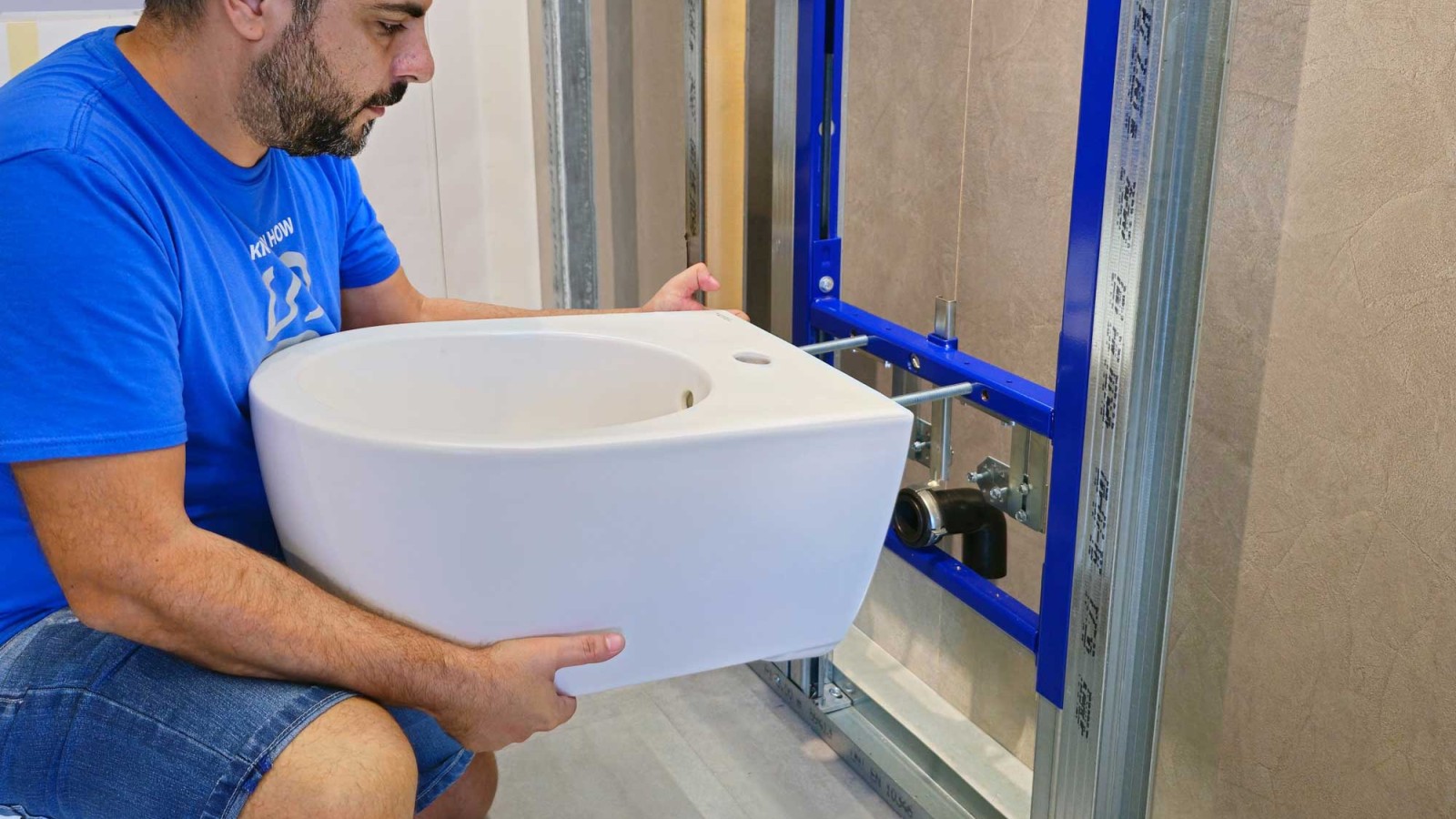 Geberit'i EFF3-ga bidee paigaldamine