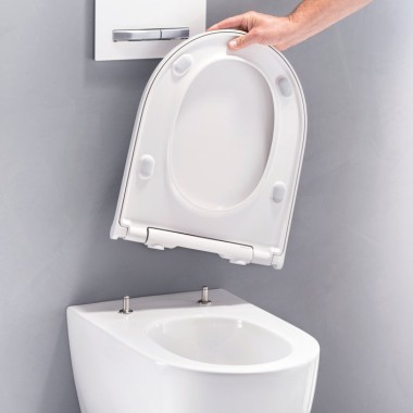 Geberit ONE'i WC-pott eemaldatava kaane ja prill-lauaga Geberit ONE'i WC-pott eemaldatava kaane ja prill-lauaga