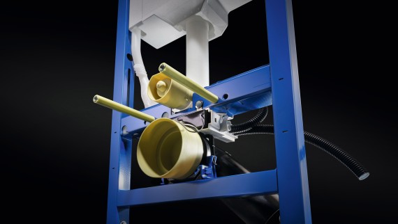 Geberit Duofix with prepared outlet mounting and communication connection box