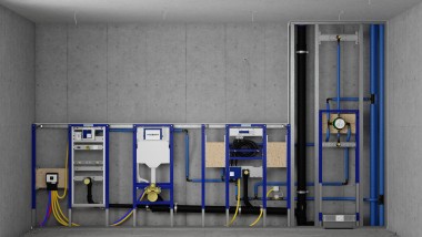 Geberit Duofix eelseina paigaldus ja loputuspaagid süsteemseinas