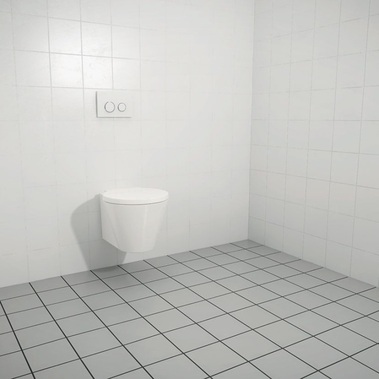 Attaching sanitary appliances to a tiled wall