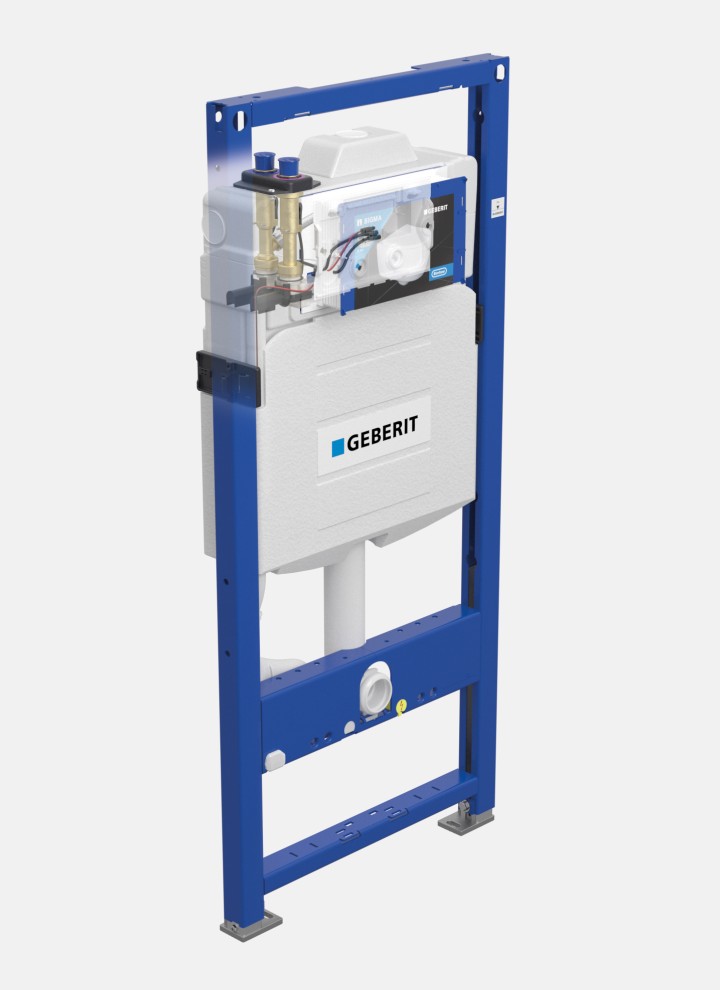 Geberiti hügieeniloputus integreerituna varjatud loputuskasti Geberiti hügieeniloputus integreerituna varjatud loputuskasti