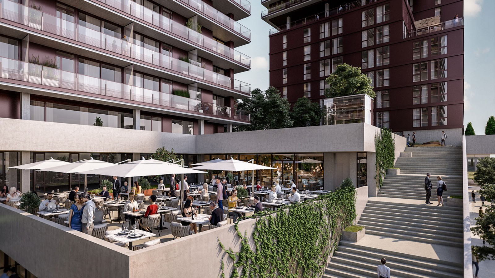 Eenduvad katuseterrassid ja restoranid rikastavad kogemust © Soravia Eenduvad katuseterrassid ja restoranid rikastavad kogemust © Soravia