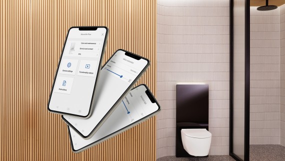 Geberit Home – uue sanitaarmooduli Geberit Monolith Plus seadistamiseks (© Geberit)