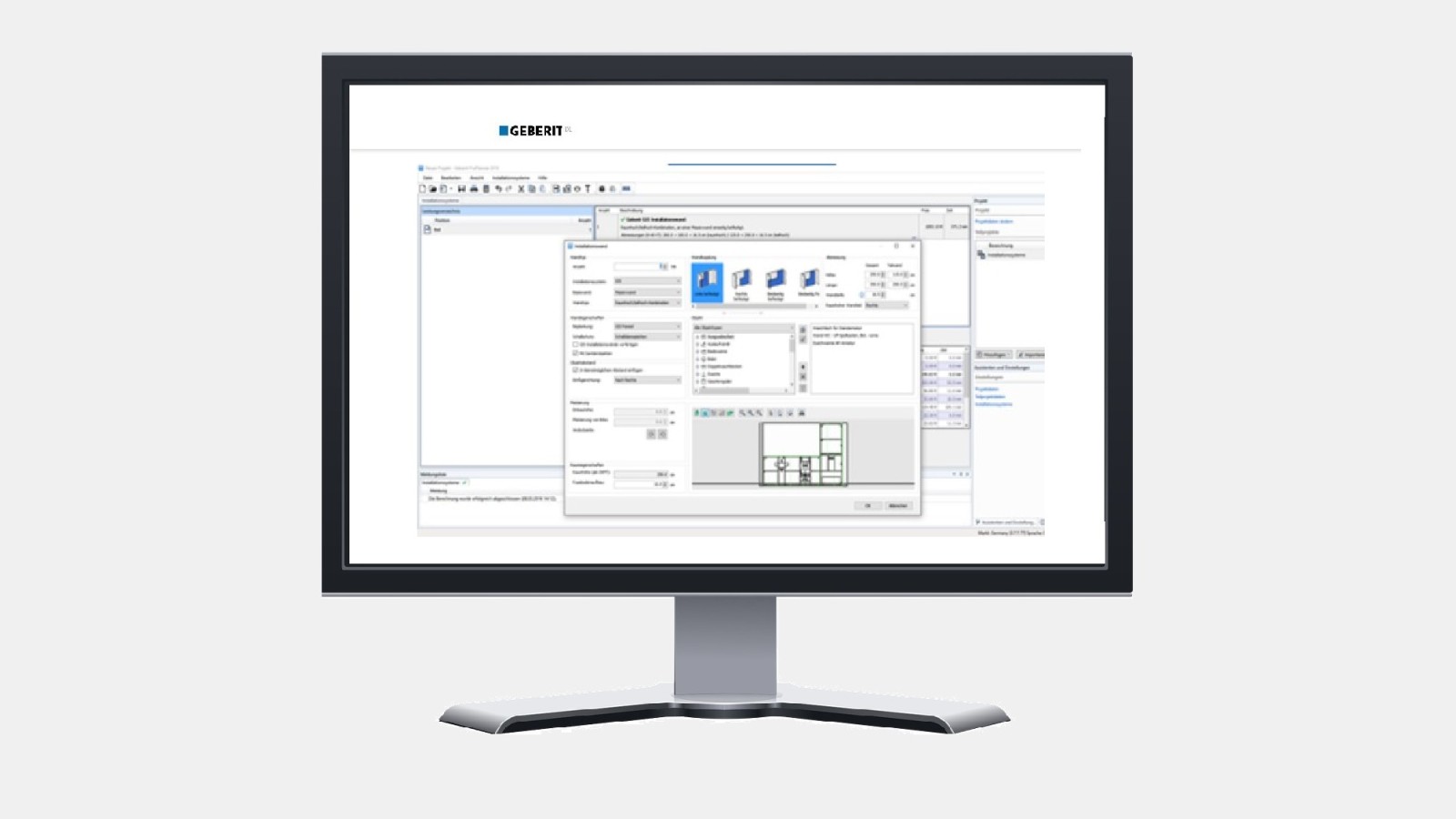 Geberit pakub professionaalidele laia valikut digitaalseid planeerimistööriistu, nagu Geberit ProPlanner