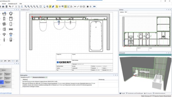 Üksikasjalik 3D-projekteerimine Geberit ProPlanneris