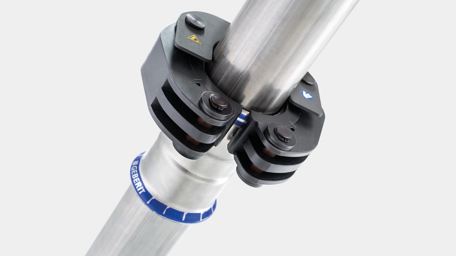 Haaramismehhanism fikseerib Geberiti pressimisvõru Geberit Mapressi liitmiku külge