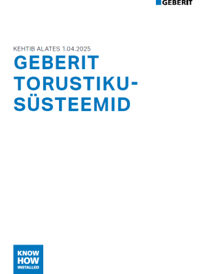 Geberit torustikusüsteemid Geberit torustikusüsteemid