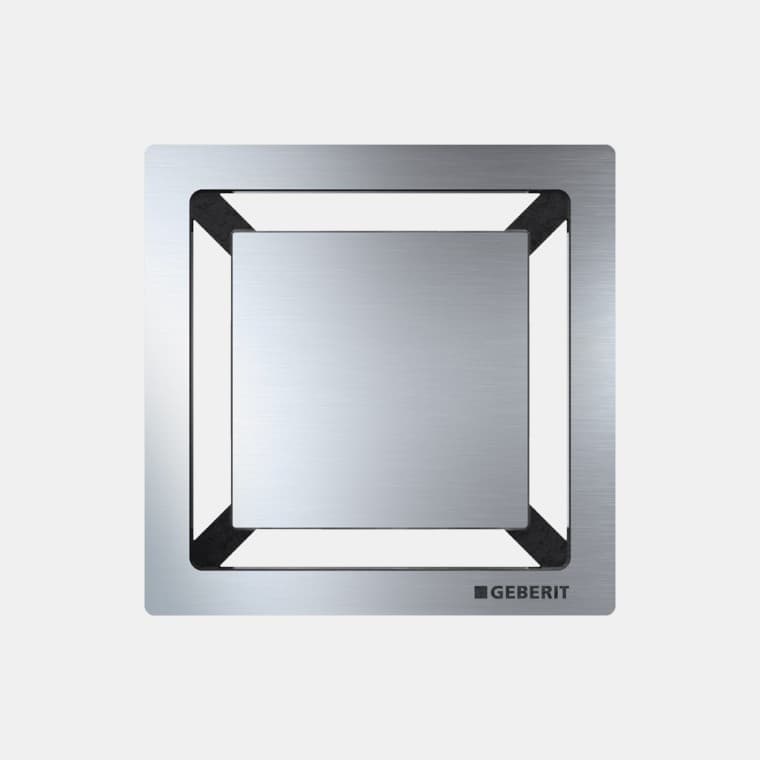 Geberiti põrandaäravool dušile koos nelinurkse disainkaanega Geberiti põrandaäravool dušile koos nelinurkse disainkaanega