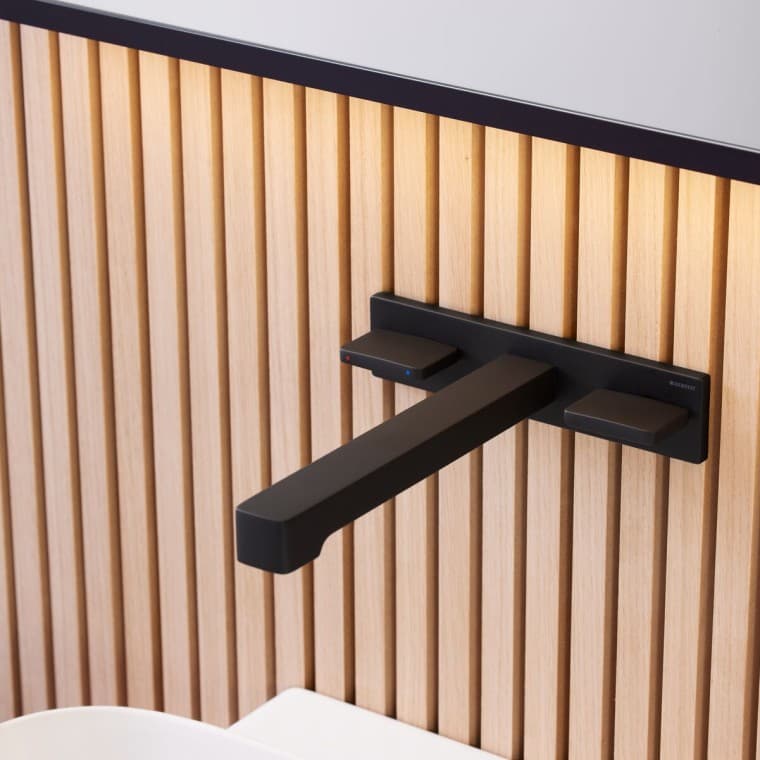 Geberit ONE nelinurkne segisti seinast, must matt Geberit ONE nelinurkne segisti seinast, must matt