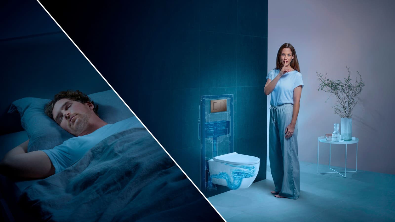 Geberit WC-süsteem: Vaikne loputus Geberit WC-süsteem: Vaikne loputus