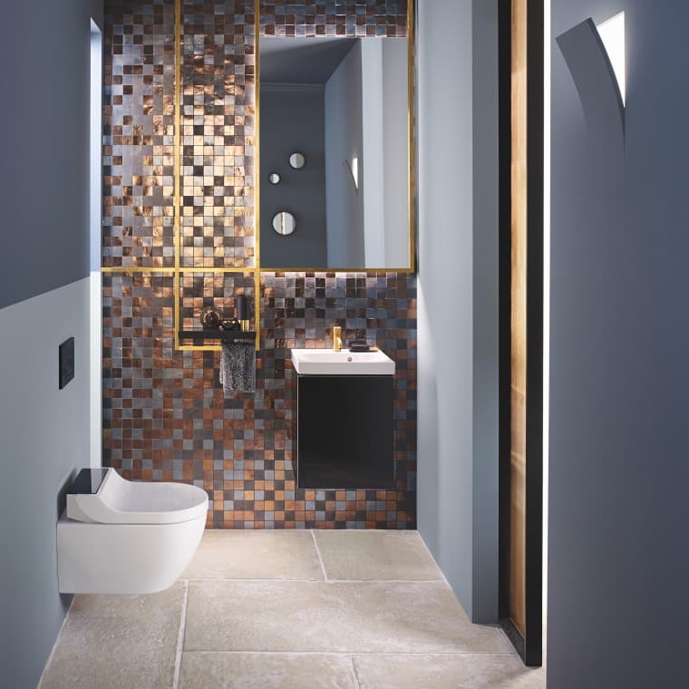 Geberit AquaClean Tuma Comfort dušš-WC vannitoaseerias Geberit Acanto Geberit AquaClean Tuma Comfort dušš-WC vannitoaseerias Geberit Acanto